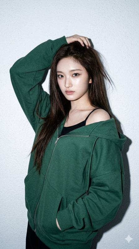 Cool-Flash Black Hoodie Portrait Against White Plaster