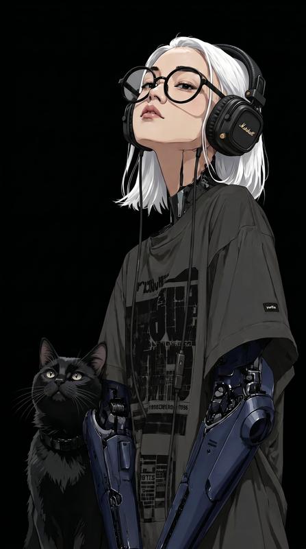 Black Cat Mechanical Arms Character Edit