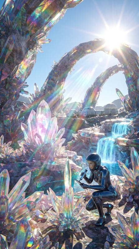 The Crystal Jungle Alien Landscape