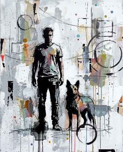 Mixed-Media Urban Painting Template
