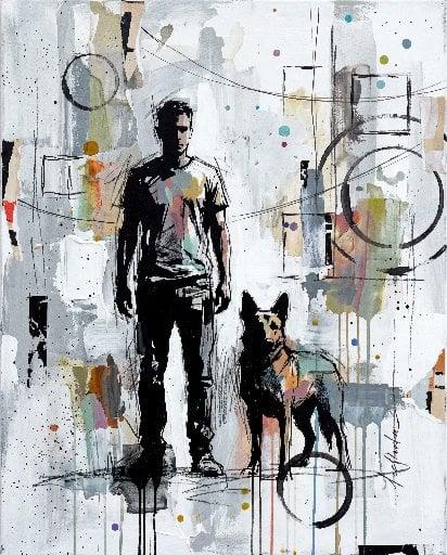 Mixed-Media Urban Painting Template