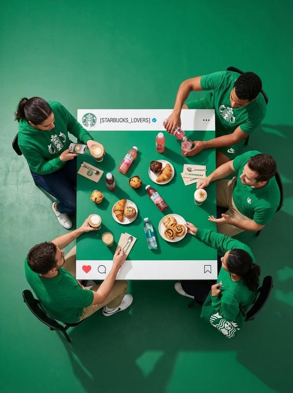 Instagram Tabletop Top-Down Template