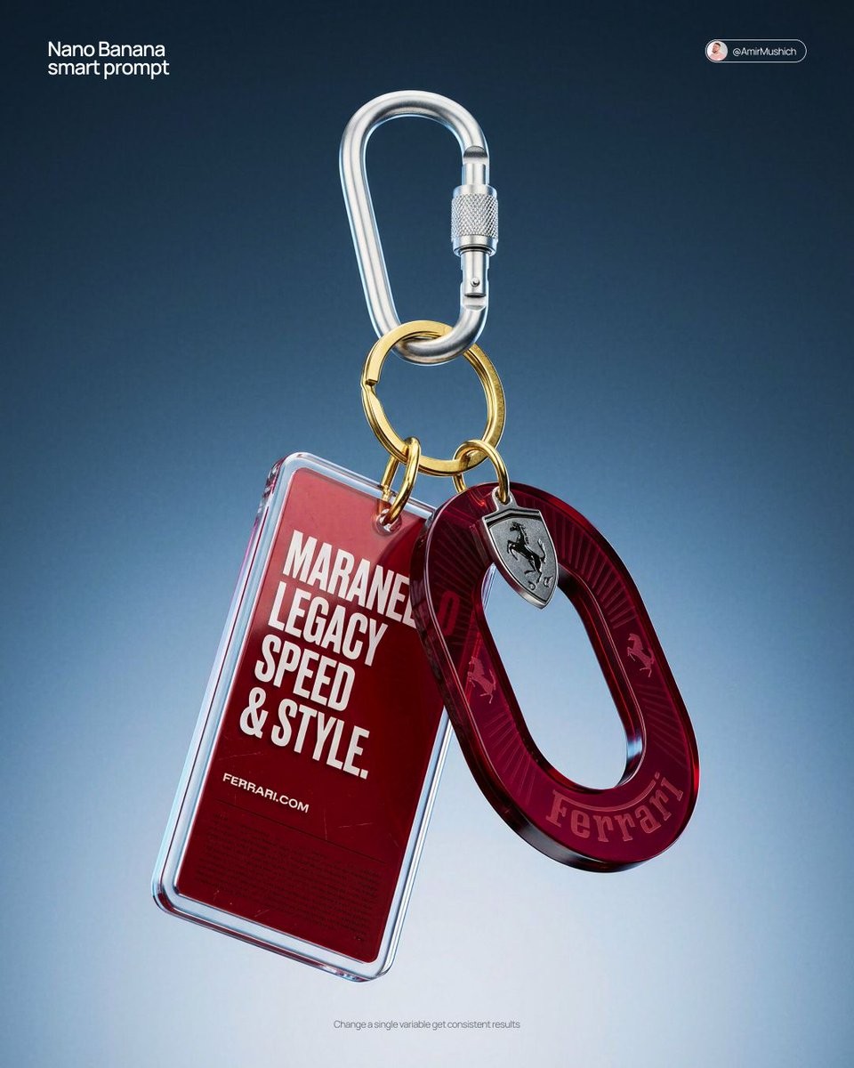 Limited Streetwear Keychain CGI Product Shot