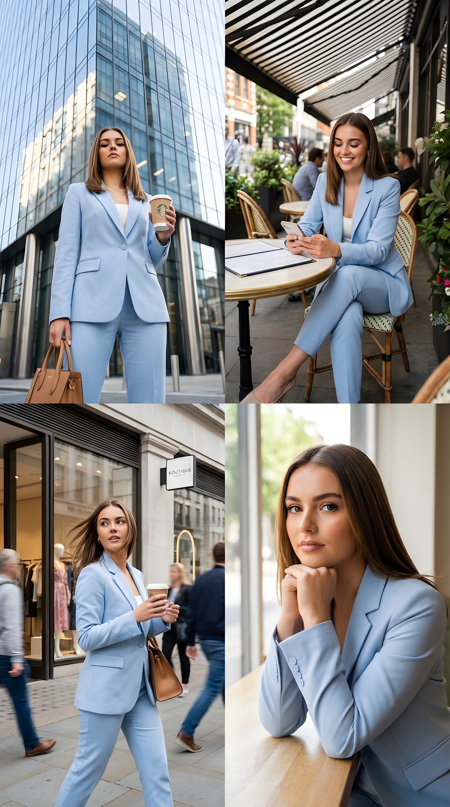 Four-Panel Fashion Lifestyle Collage