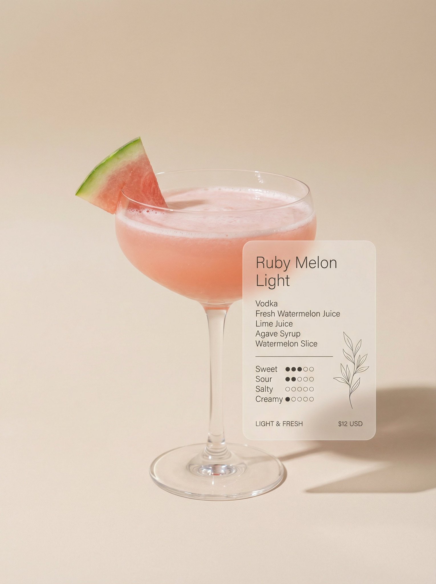 Minimalist Cocktail Photography