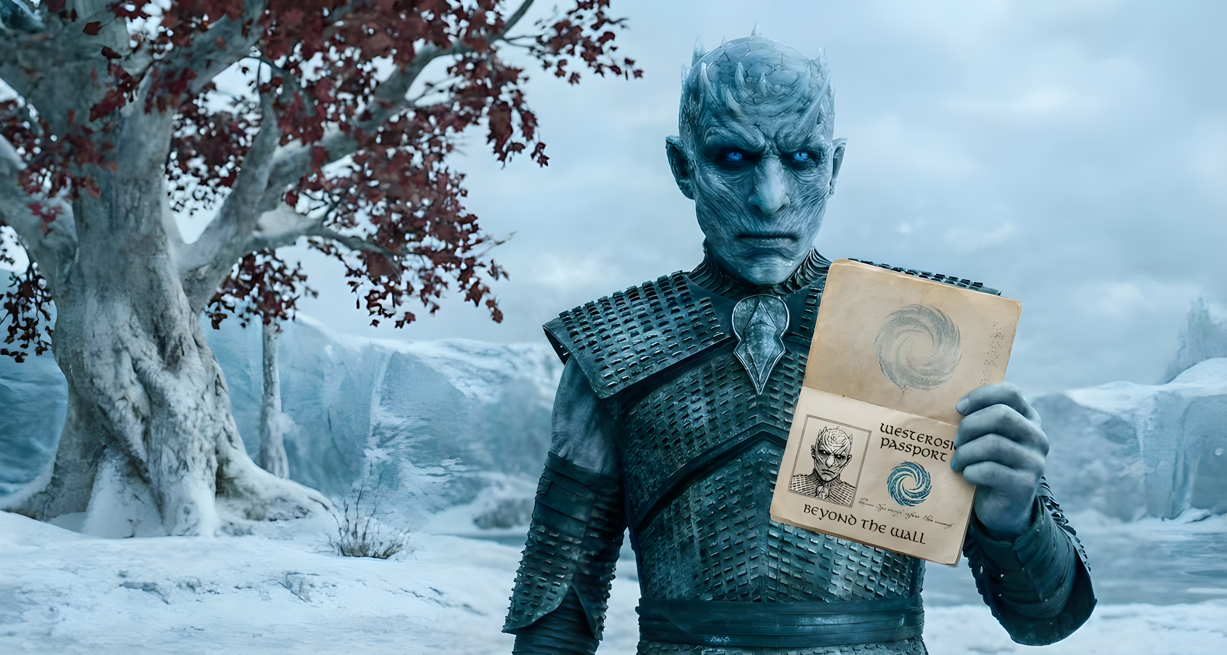 Game of Thrones Character Holding Passport