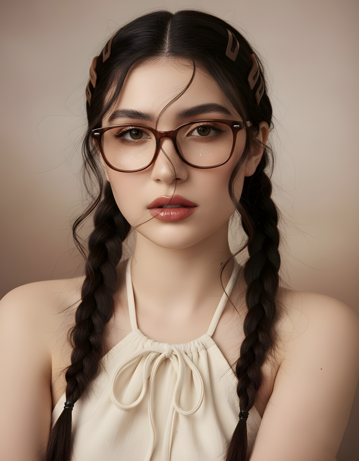Hyperrealistic Close-Up Portrait