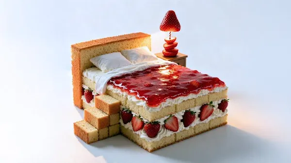 Photorealistic Conceptual Food Art Portrait