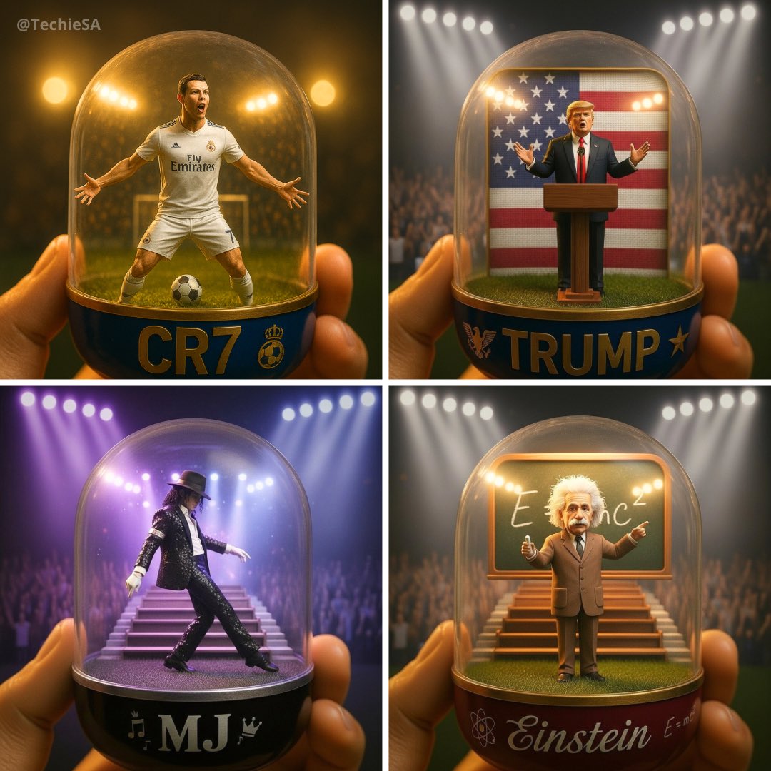 Transparent Gashapon Scene Model