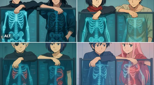 Behind Transparent X-Ray Panel