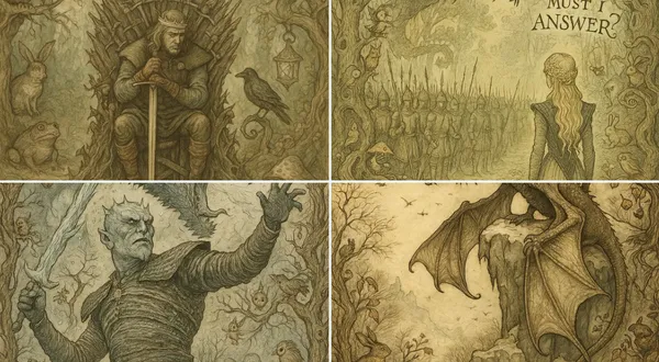 1920s Arthur Rackham Style Fairy Tale Illustration