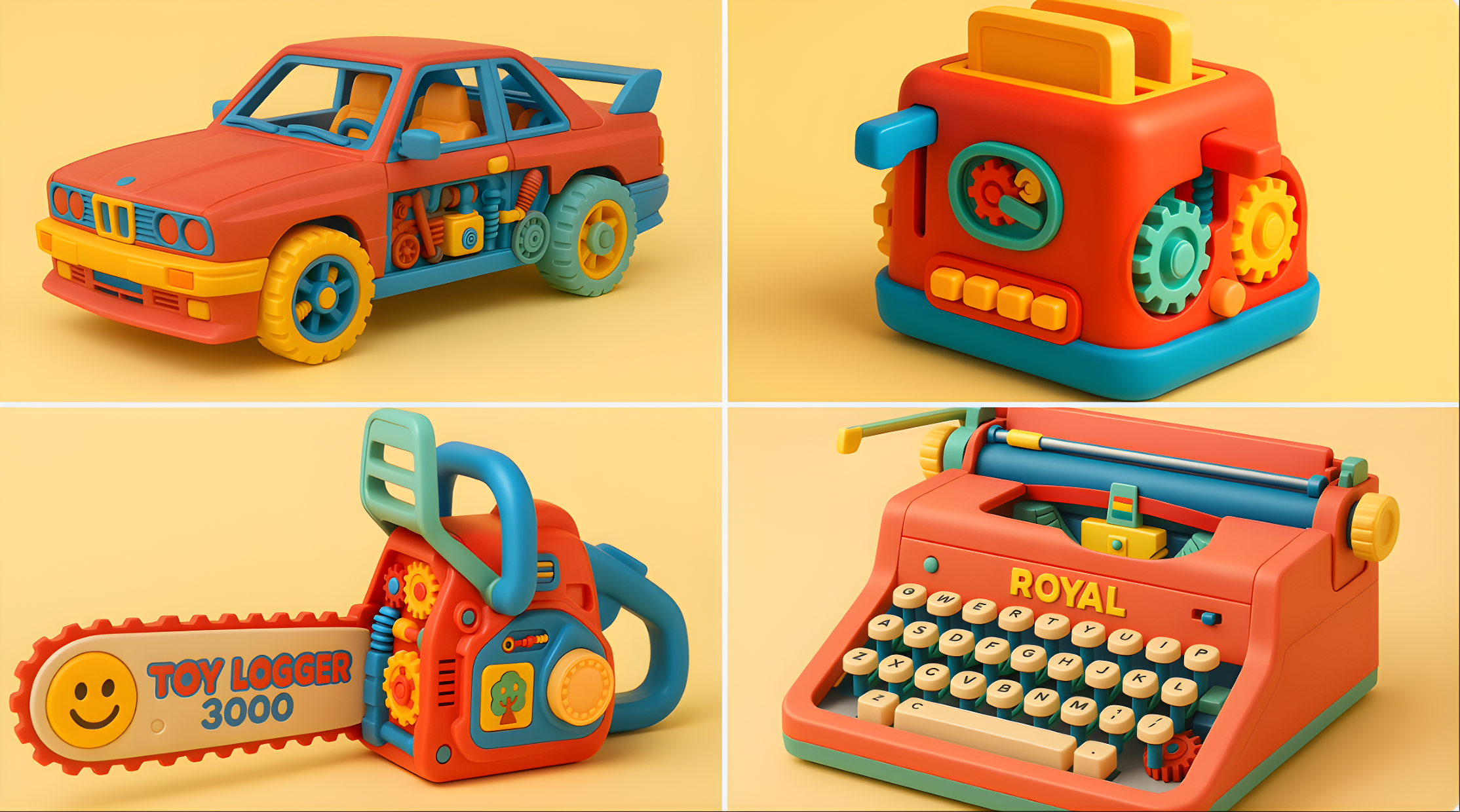 Custom Texture Retro Toy