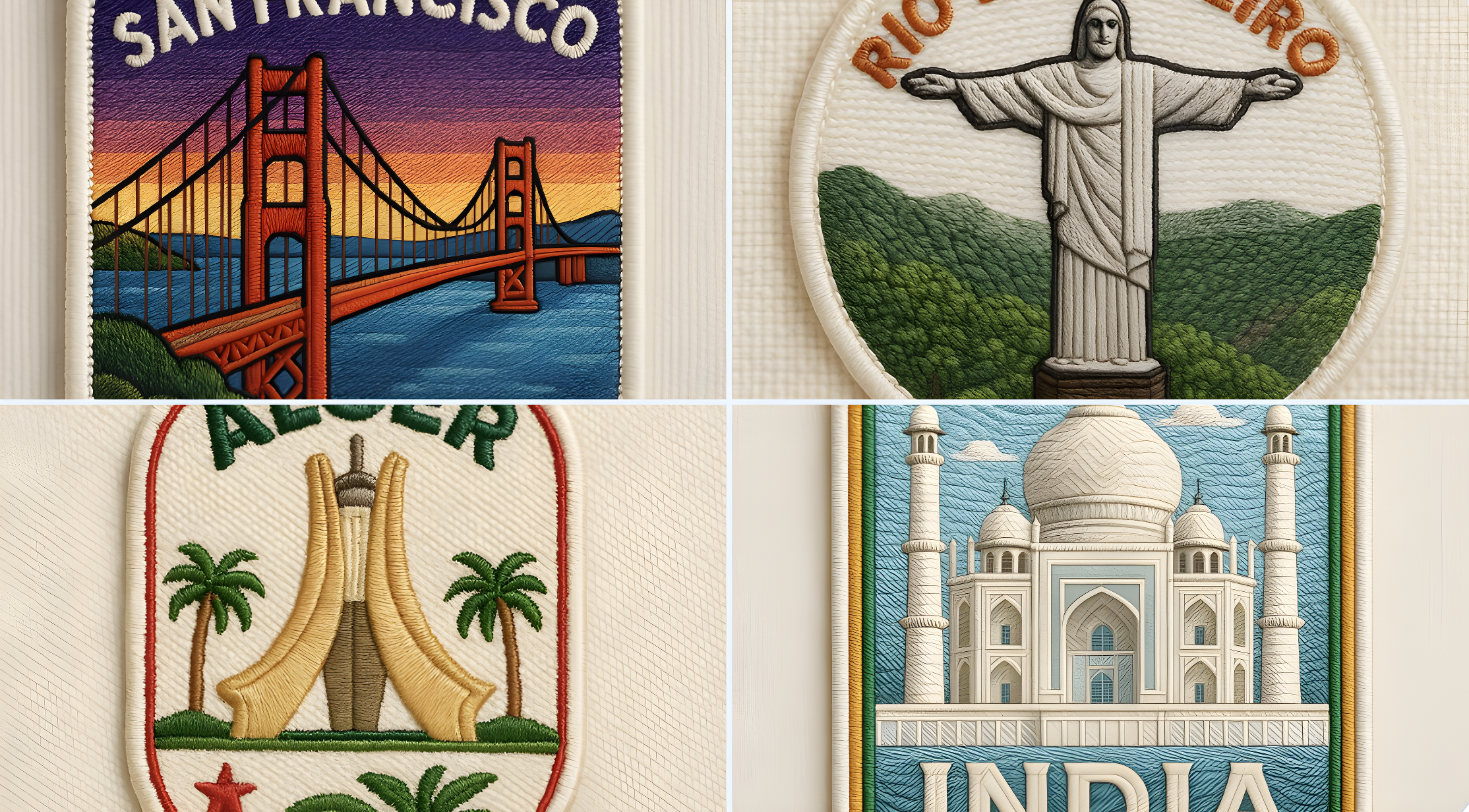 Urban Embroidery Sticker Photo