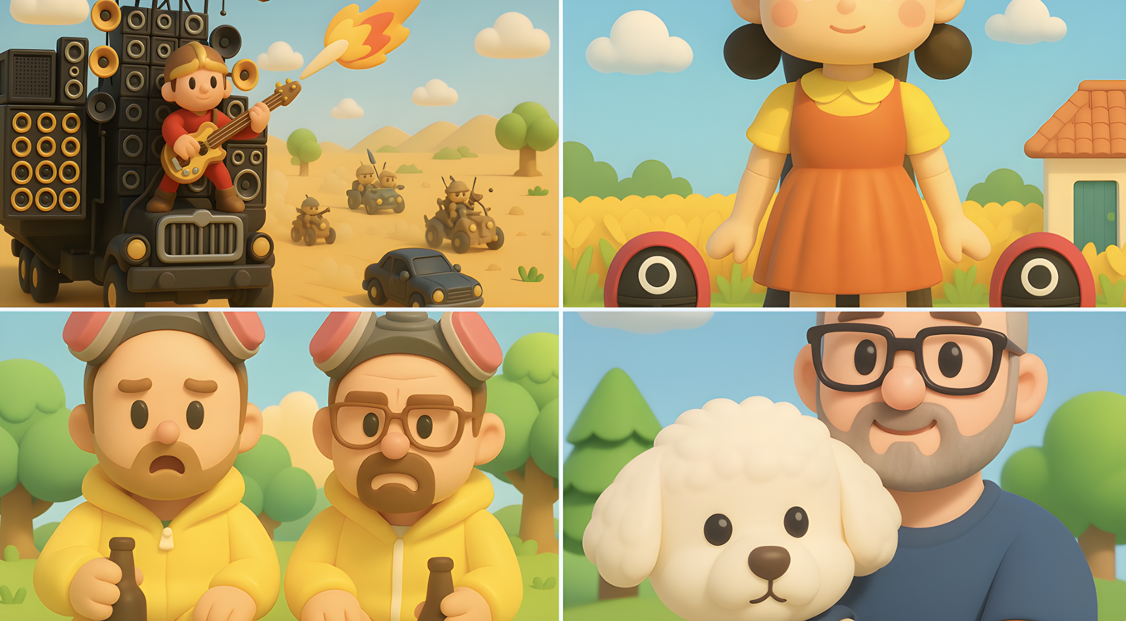 Nintendo-Style 3D Cartoon Illustration