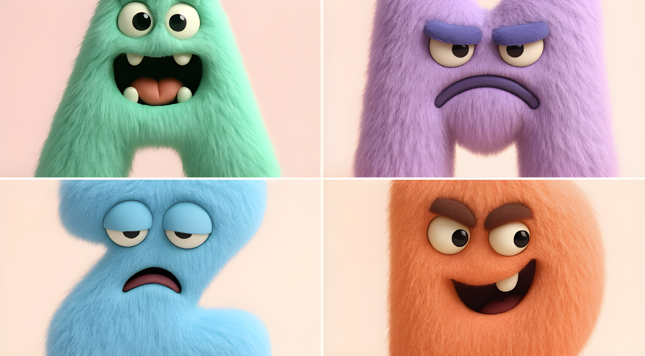 Playful Fuzzy Letters
