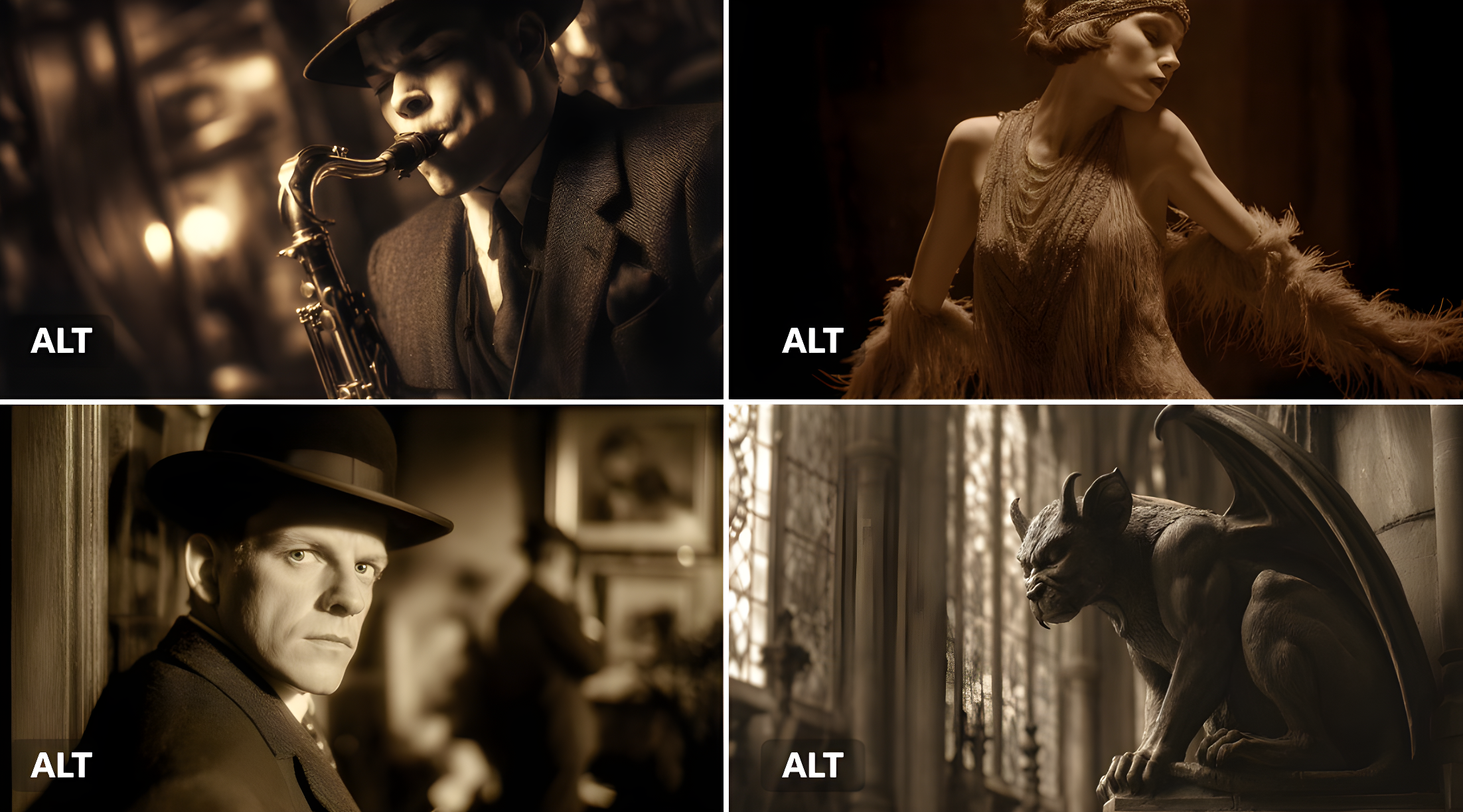 Silent Film Scene