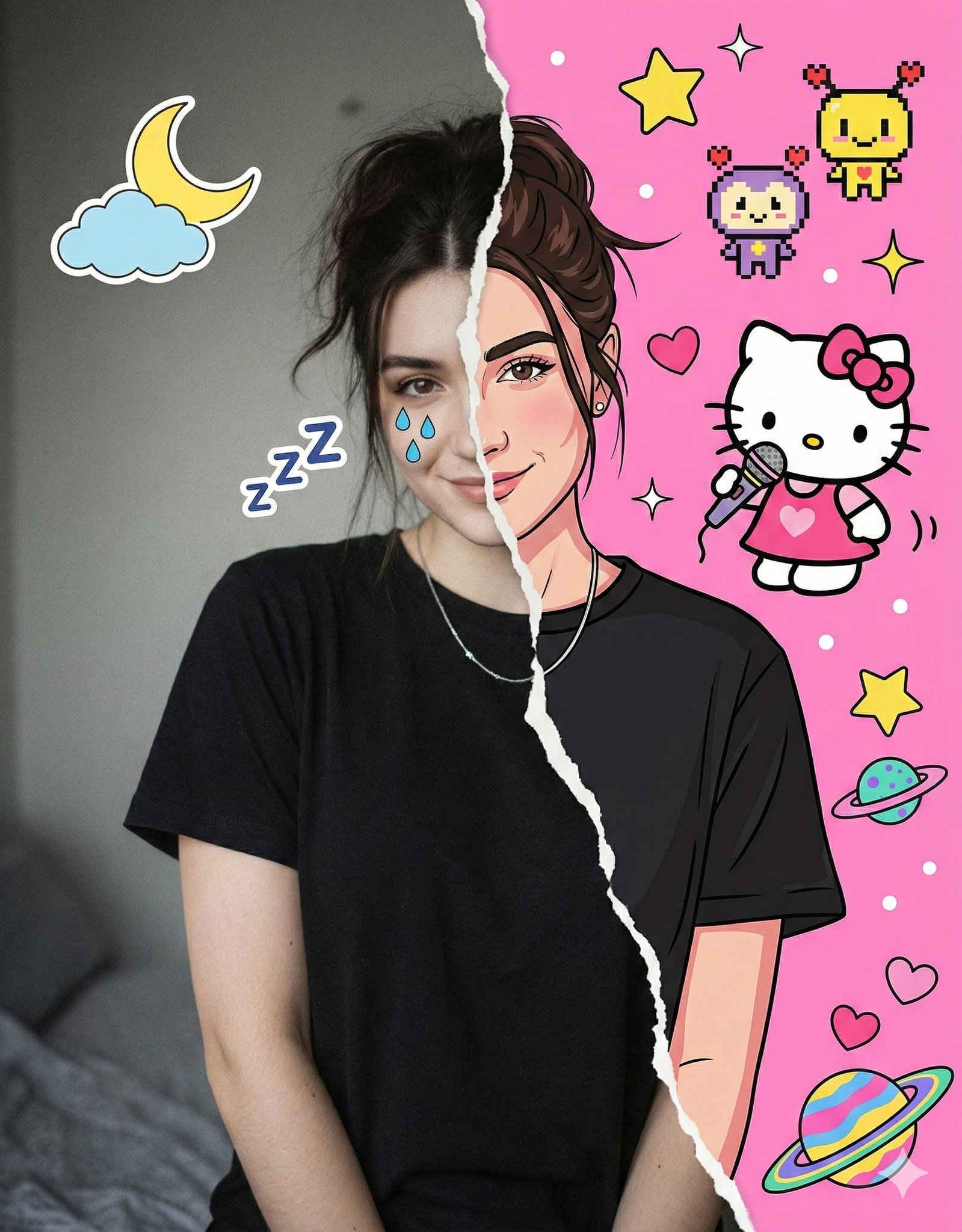Hyperrealistic Separation of Real and Cartoon