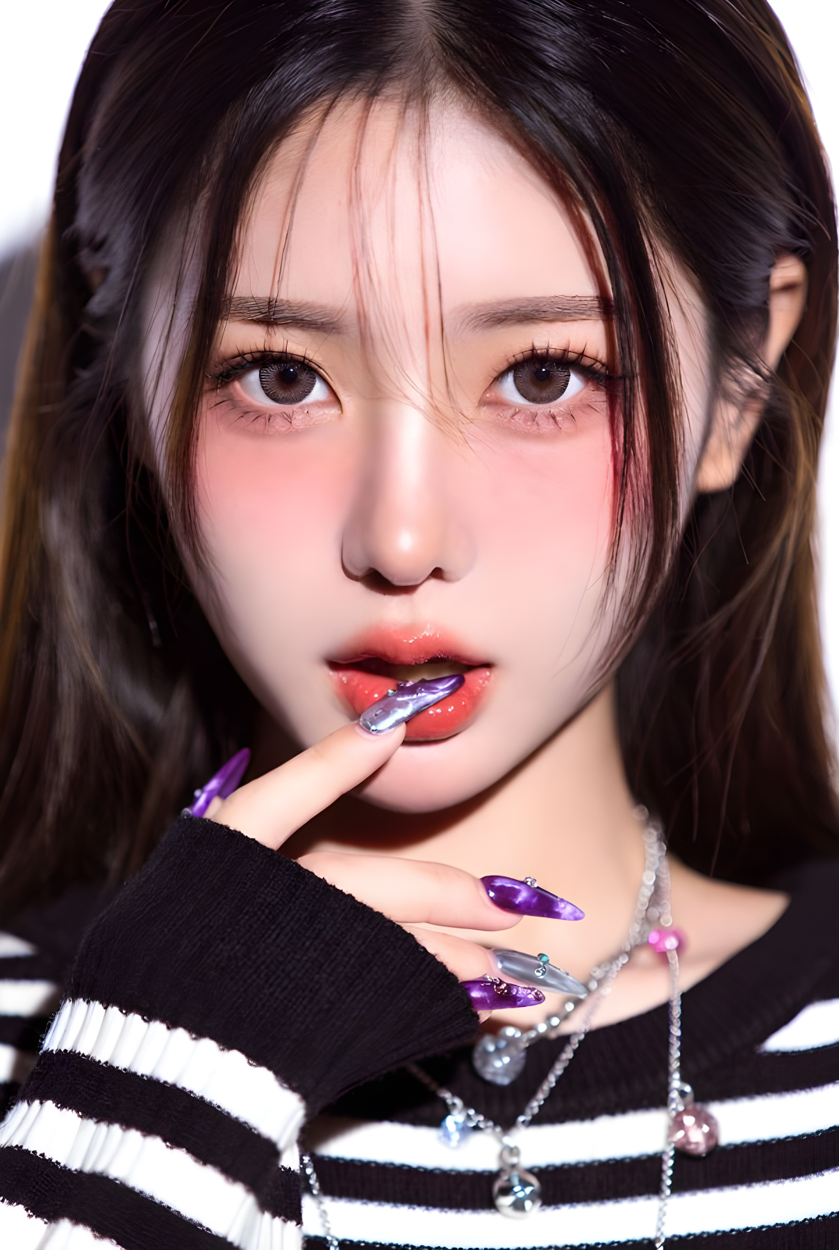 Extreme Close-up Portrait of a Young Woman