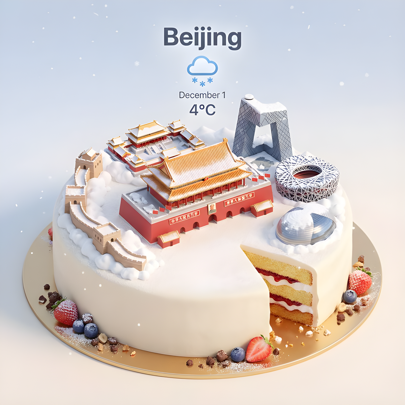 City Landmark Cake