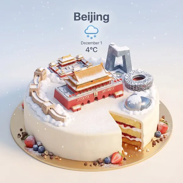 City Landmark Cake
