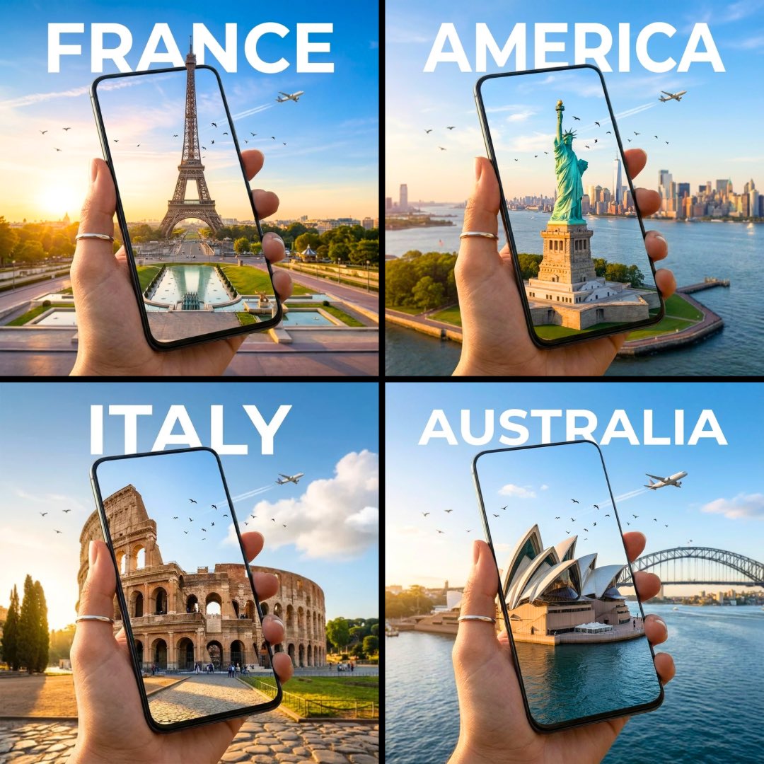 Hyperrealistic Travel Advertisement