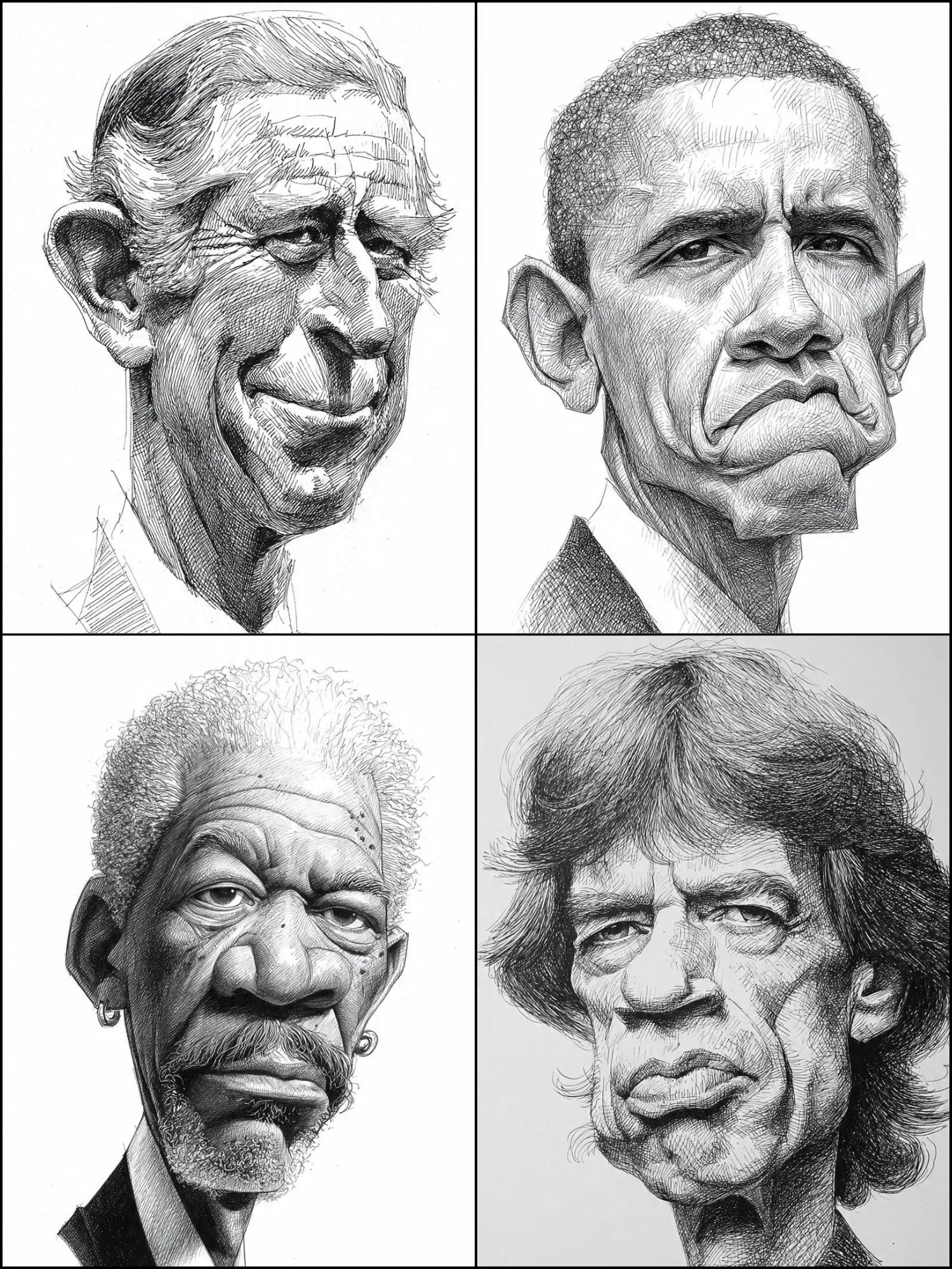 Black and White Sketch Hand-Drawn Comics
