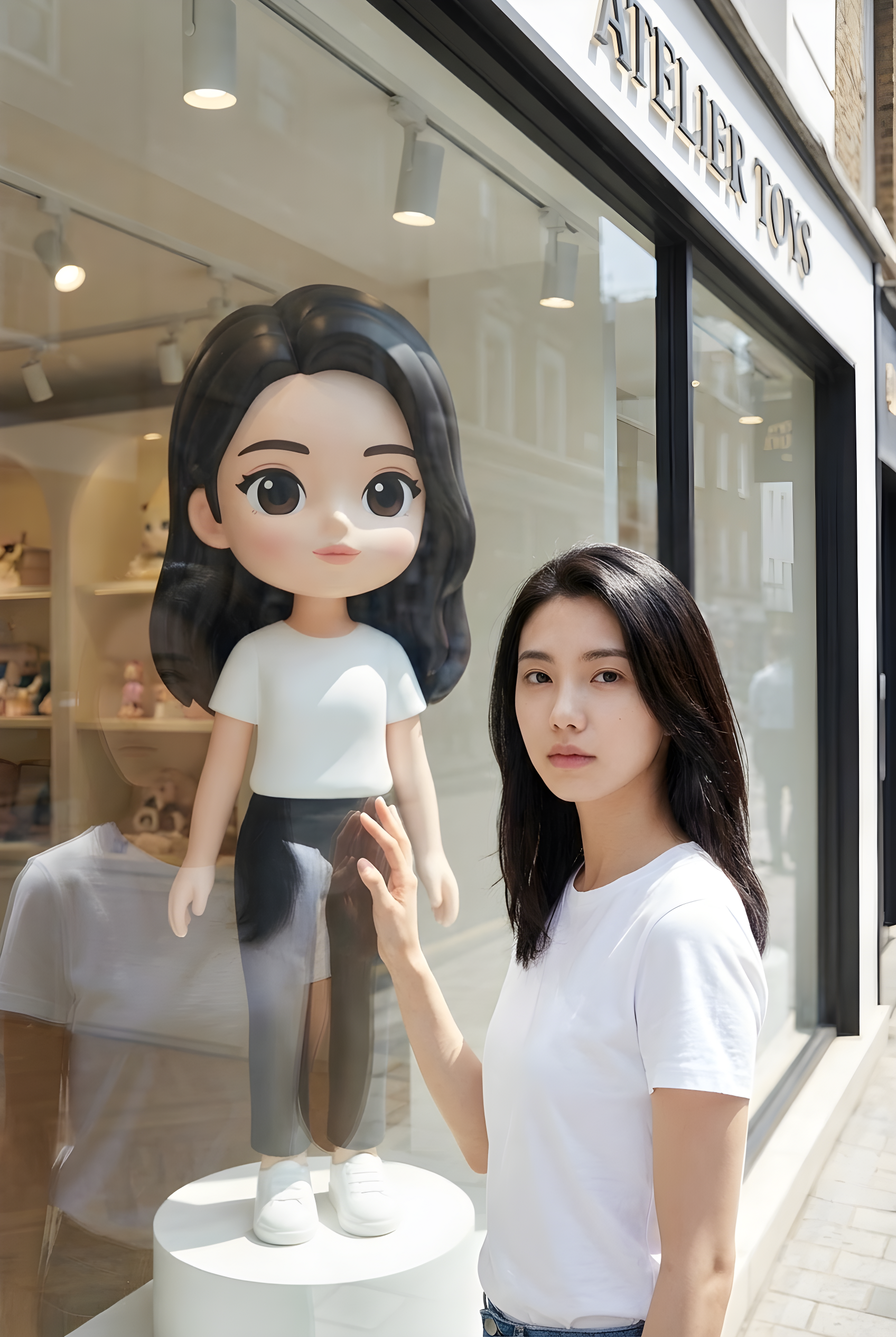 A tiny animated version of myself appeared in the display window.