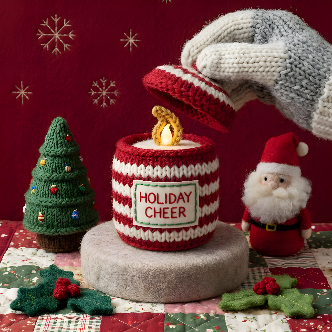 Handcrafted Miniature World of Plush Textiles