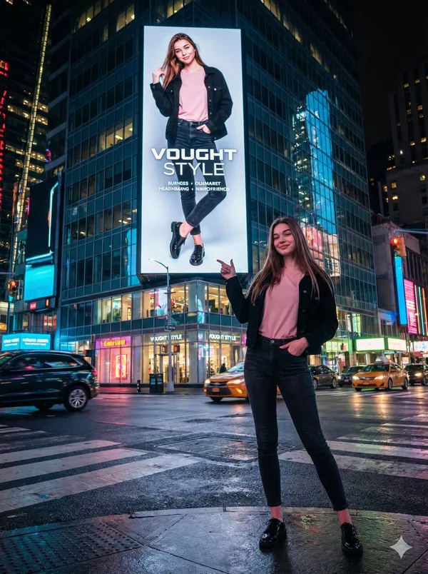 Characters Appear on Giant Digital Billboards
