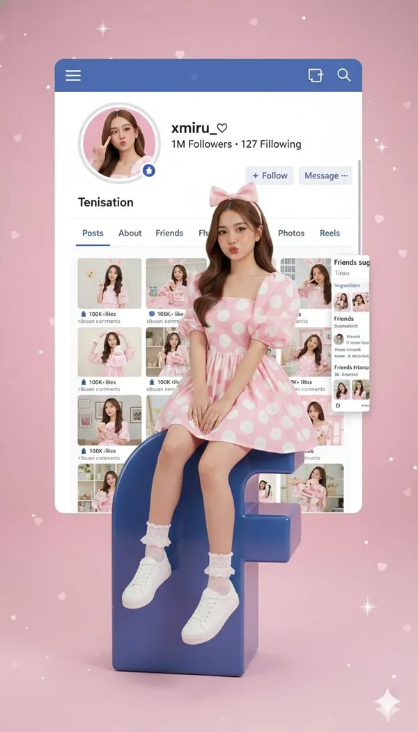 Facebook个人资料界面