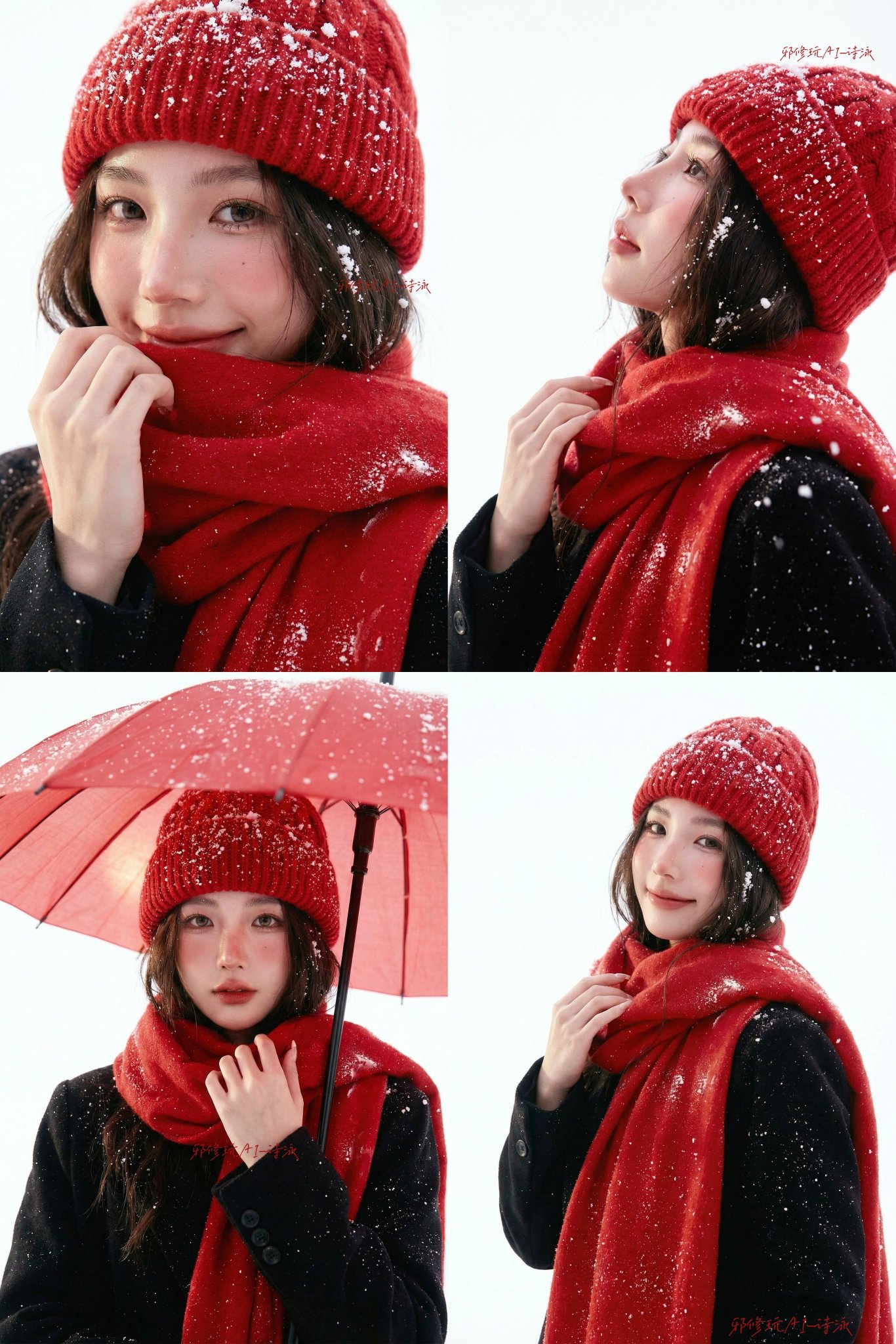 Professional Studio Portrait Photography: Christmas Winter Theme