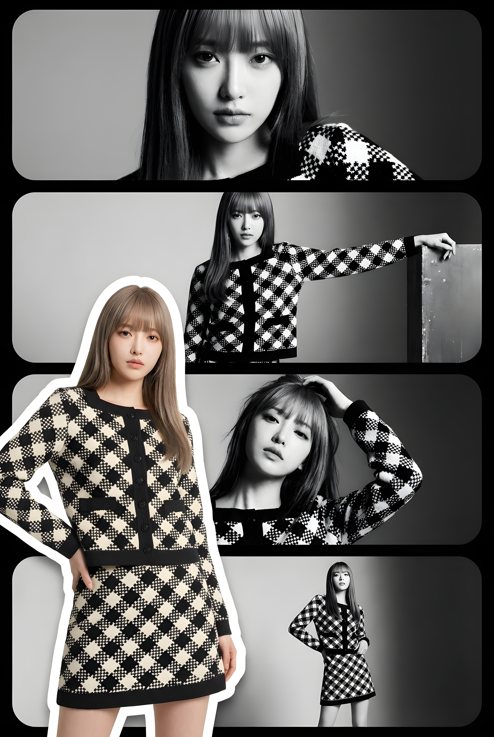 High-Fashion Identity-Locked Poster Collage