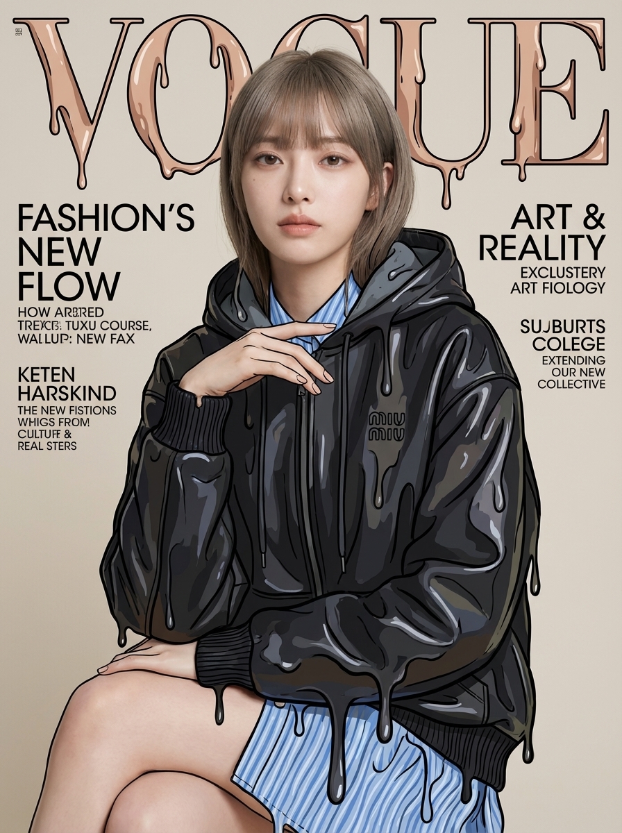 When Real Skin Wears Illustrated Fashion