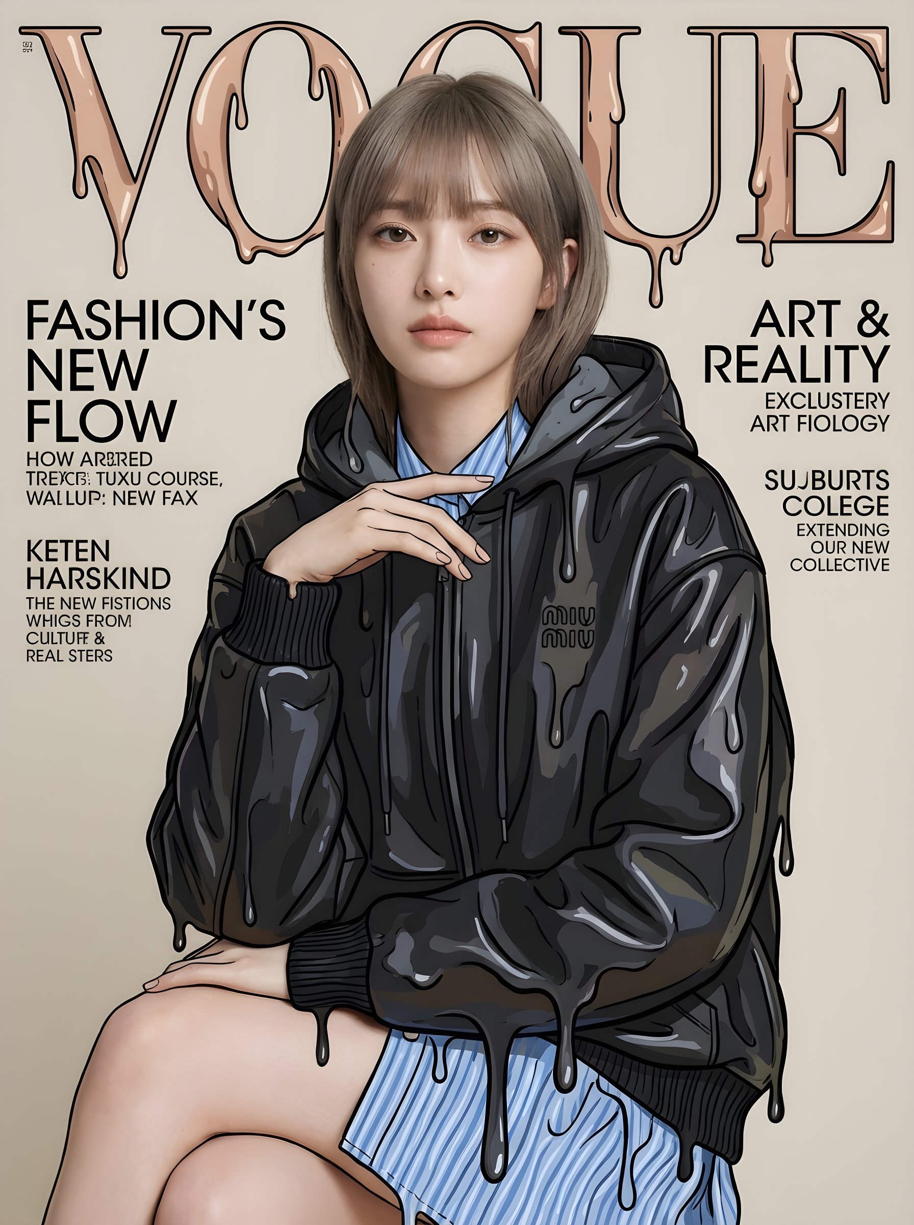 When Real Skin Wears Illustrated Fashion