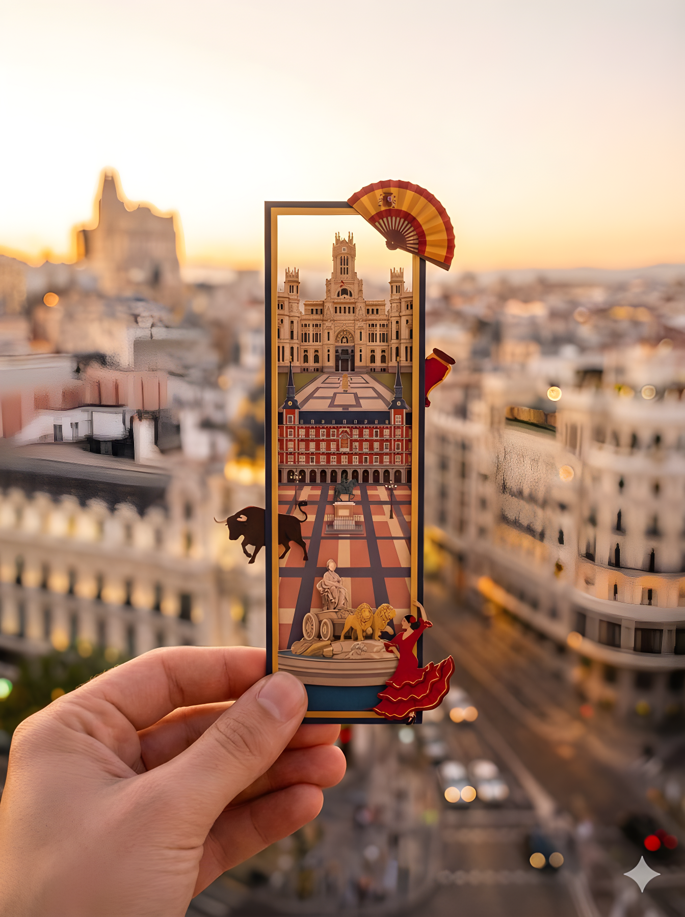 Poetic Bookmark of Urban Silhouettes