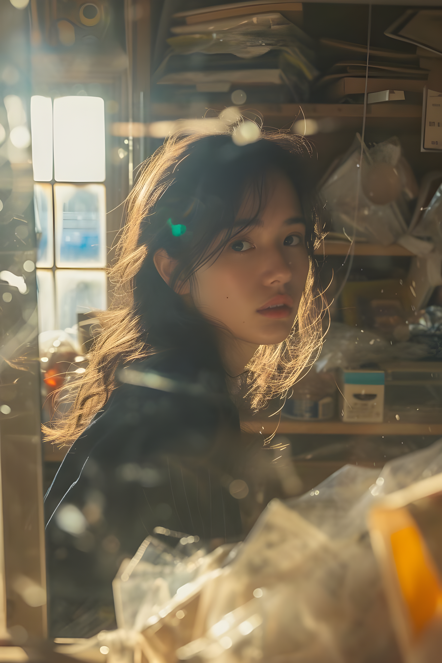 Gentle Melancholy of Backlit Hair Tips