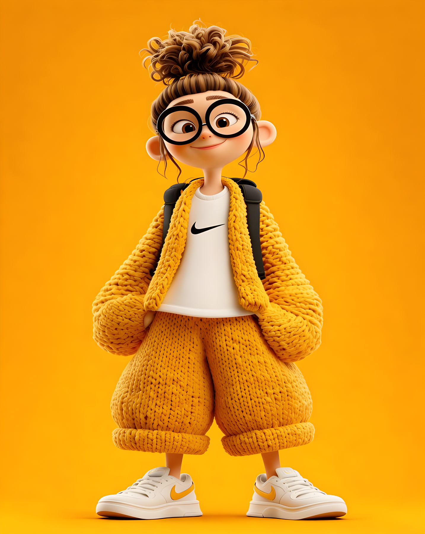 A Cute 3D Cartoon Character