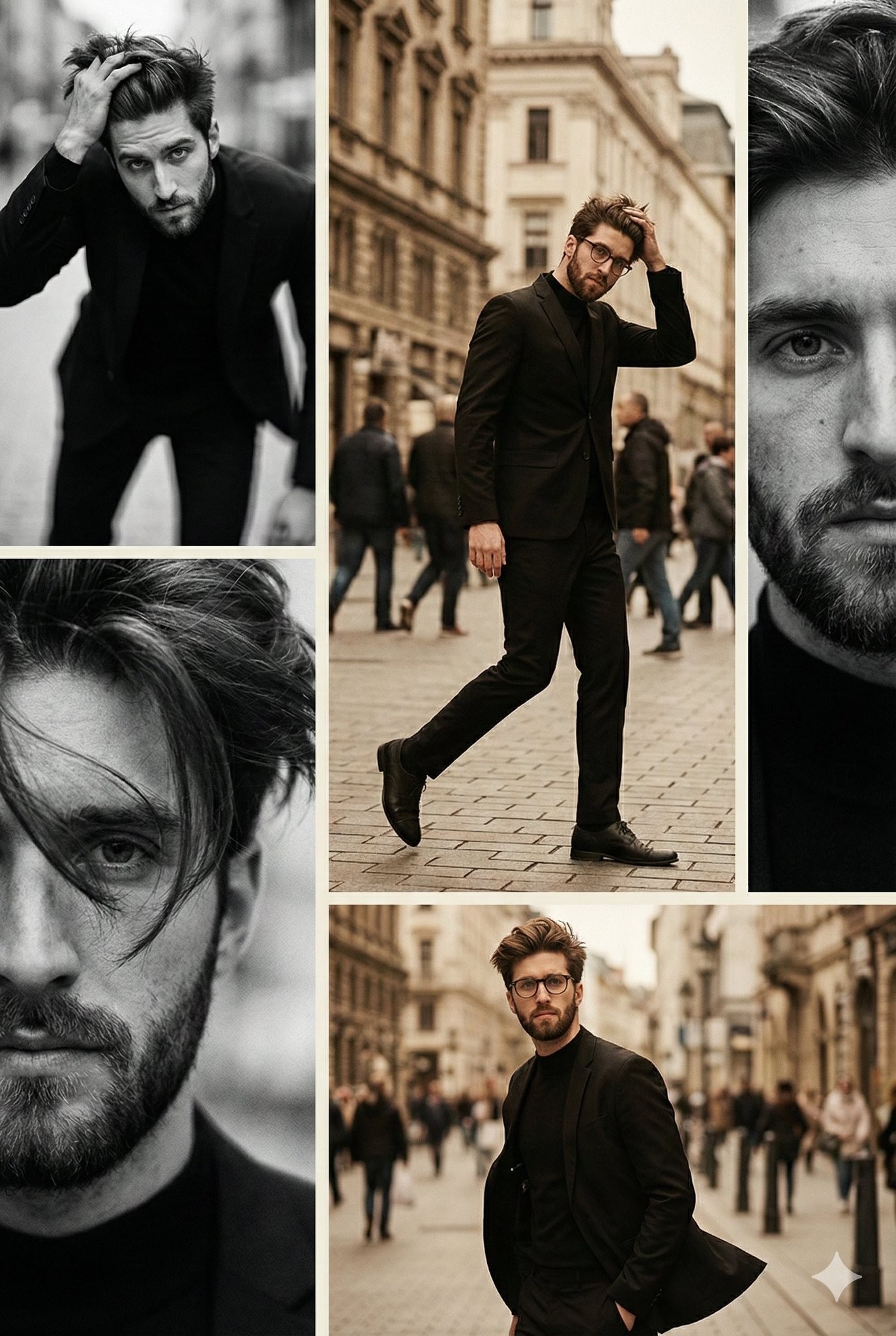Vintage Street Fashion Collage
