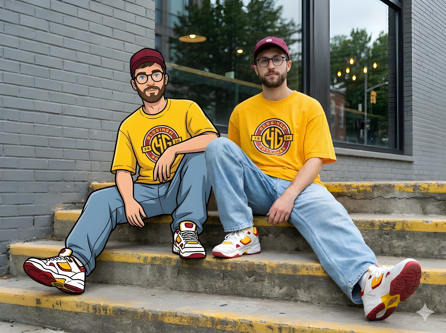Real-Cartoon Street Portrait