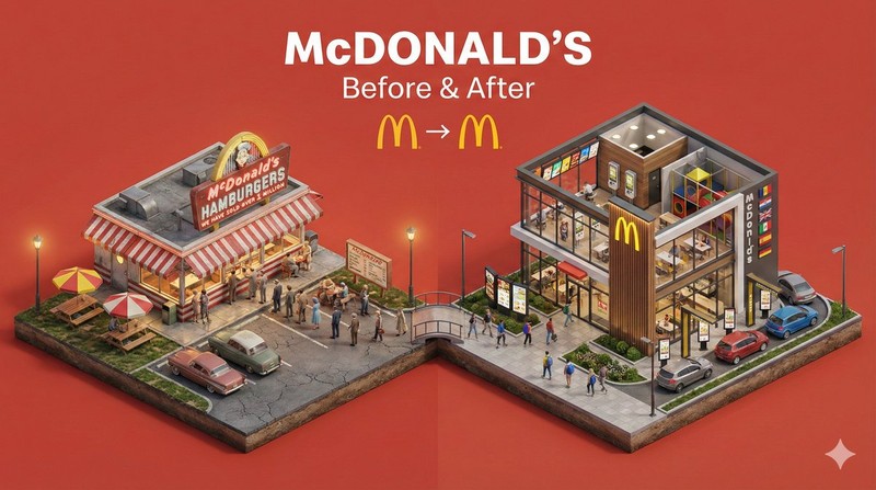 Miniature Before-After Diorama