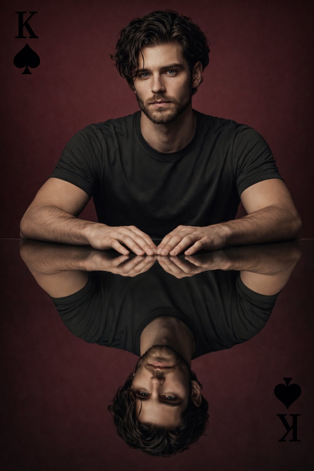 King of Spades Symmetry Portrait