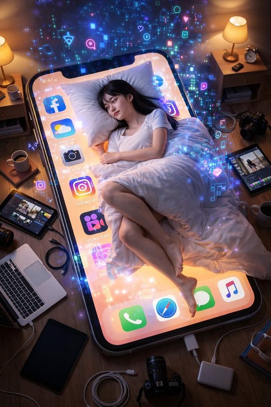 Girl on Phone Dream