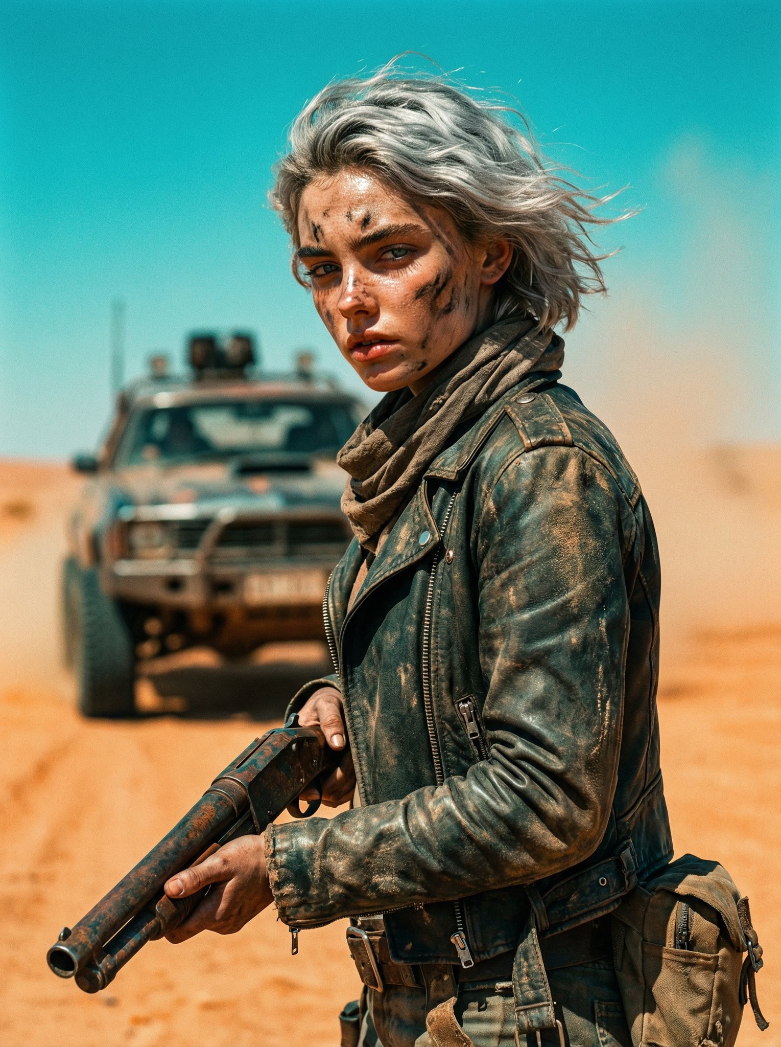Wasteland Shotgun Survivor Cinematic Still