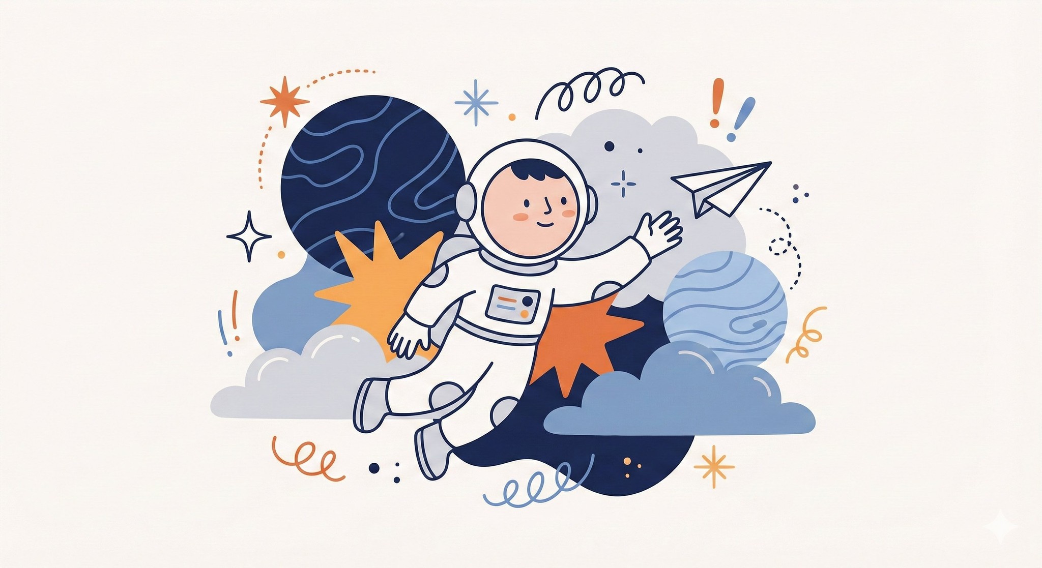 Whimsical Illustrations — Astronaut Dream