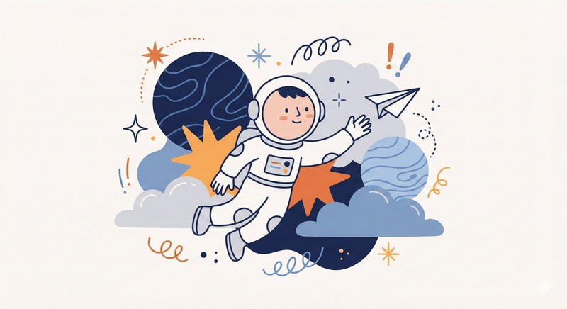 Whimsical Illustrations — Astronaut Dream