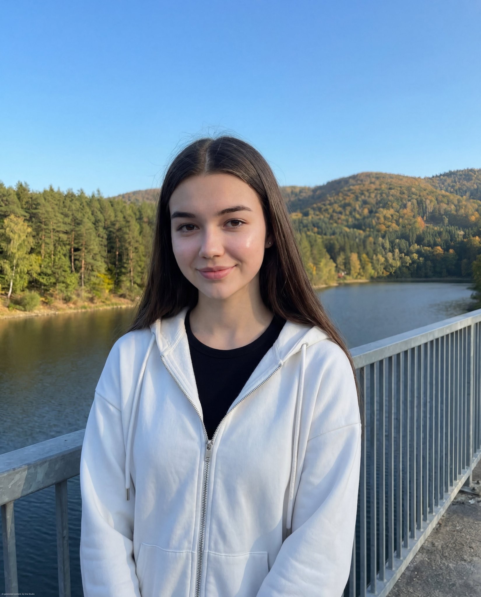 Bridge Over Lake Nature Portrait