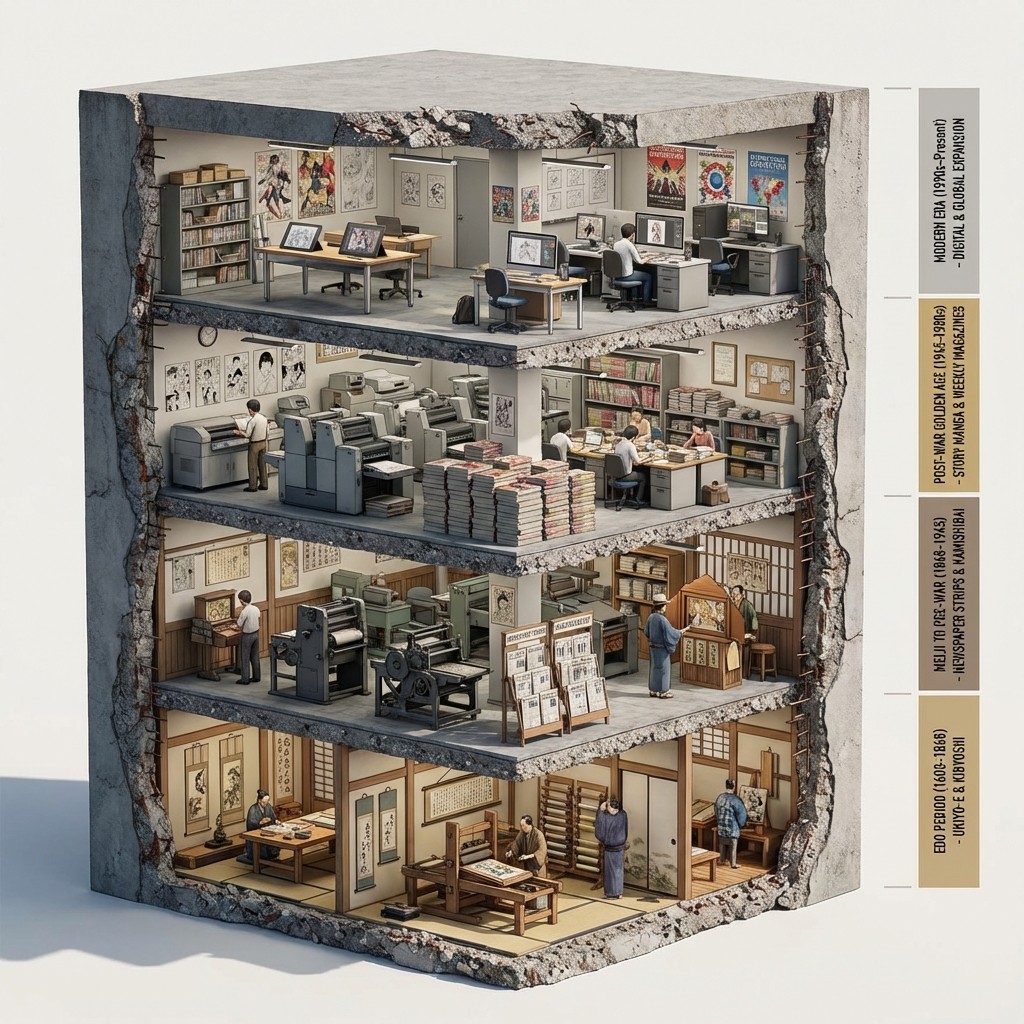 Evolution of Manga Museum Cutaway