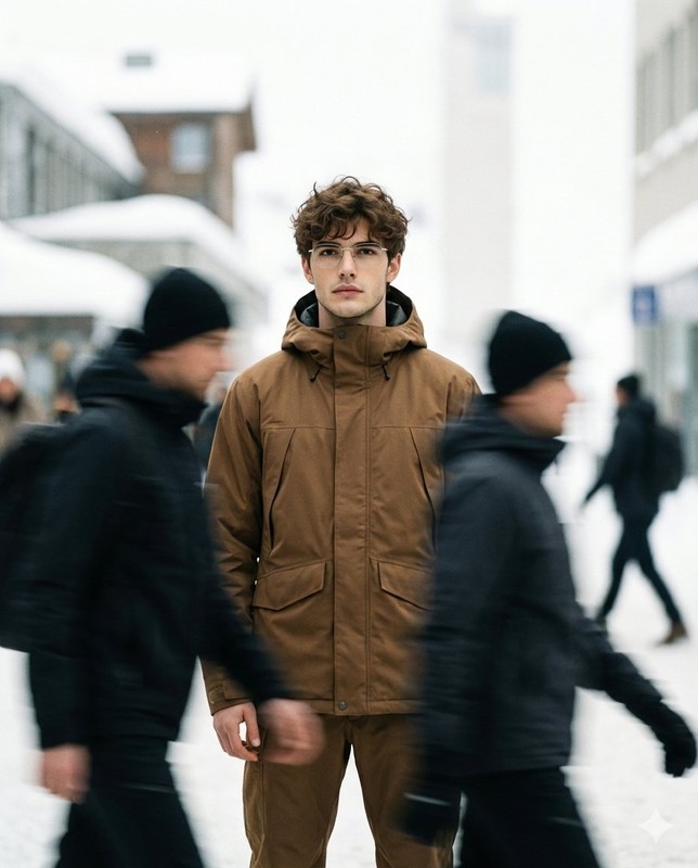 Urban Motion Blur Top-View Fashion Portrait