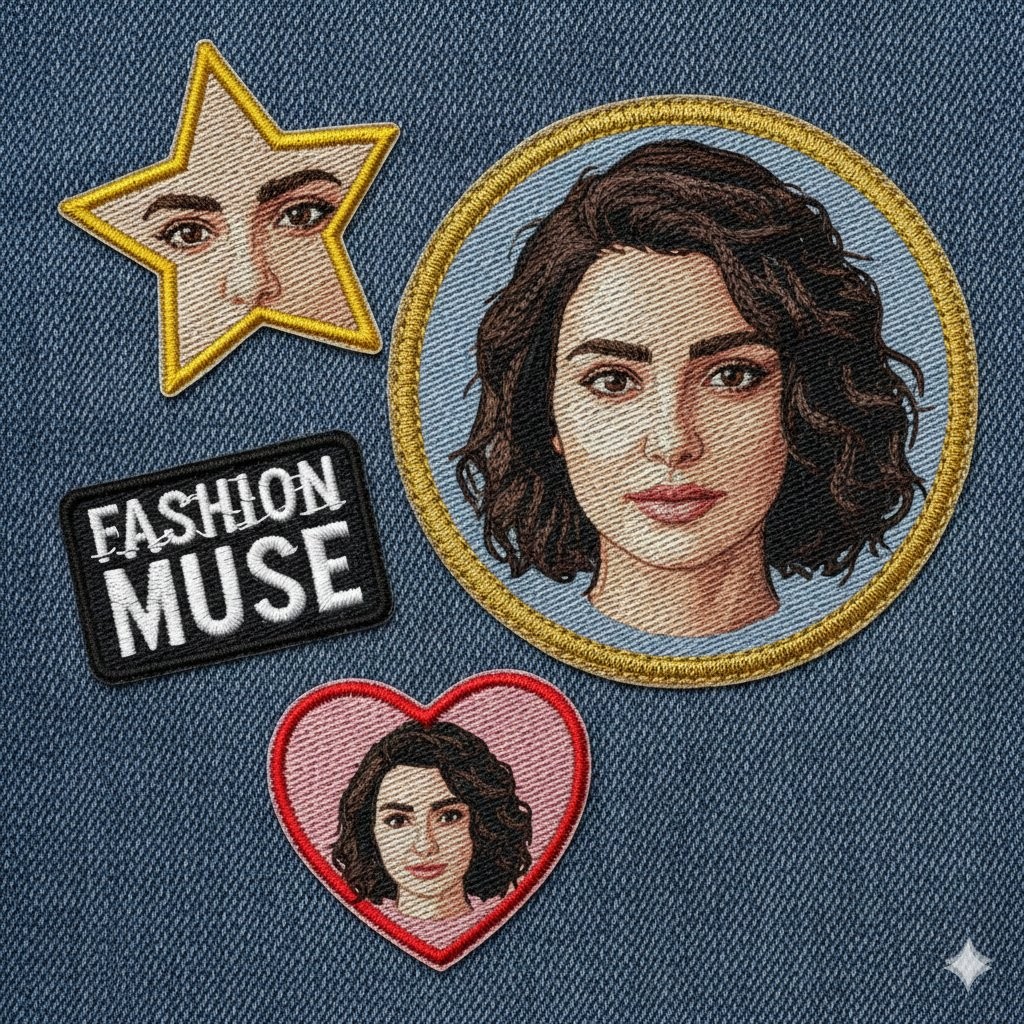 Embroidered Fabric Patches Personal Image Creative