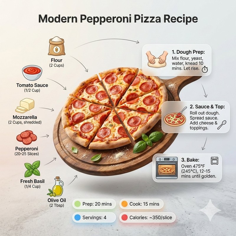 Ultra-Clean Recipe Infographic Editorial Design